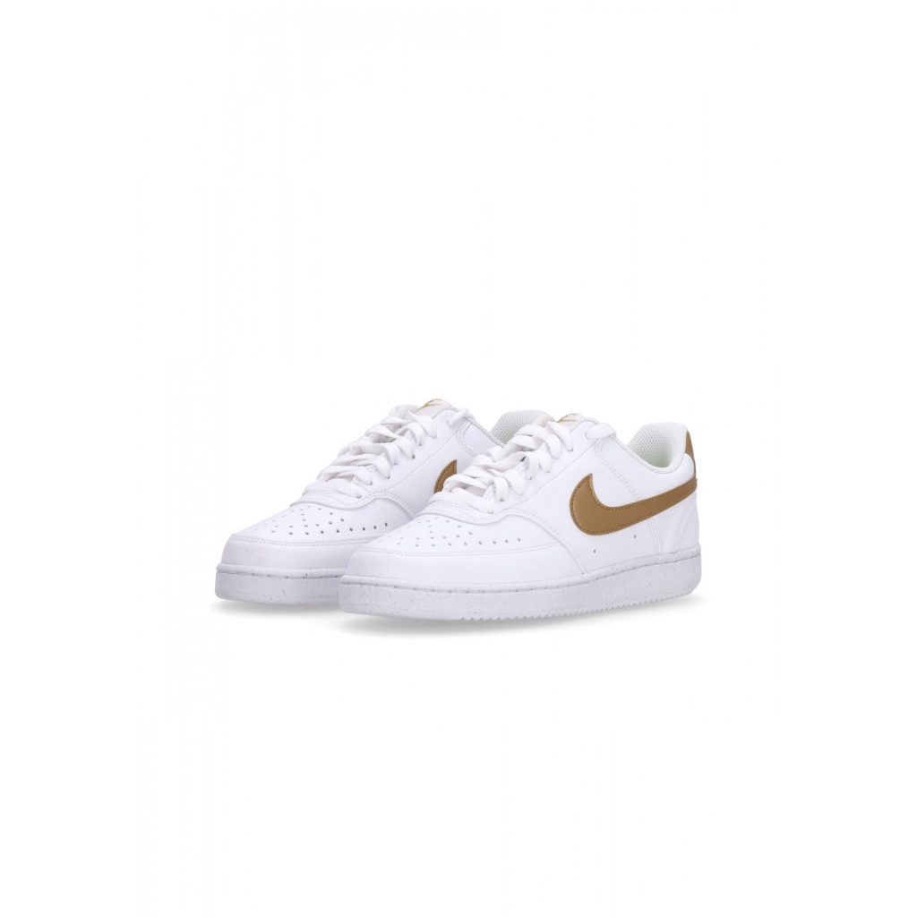 scarpa bassa donna w court vision low next nature WHITE/METALLIC GOLD/WHITE