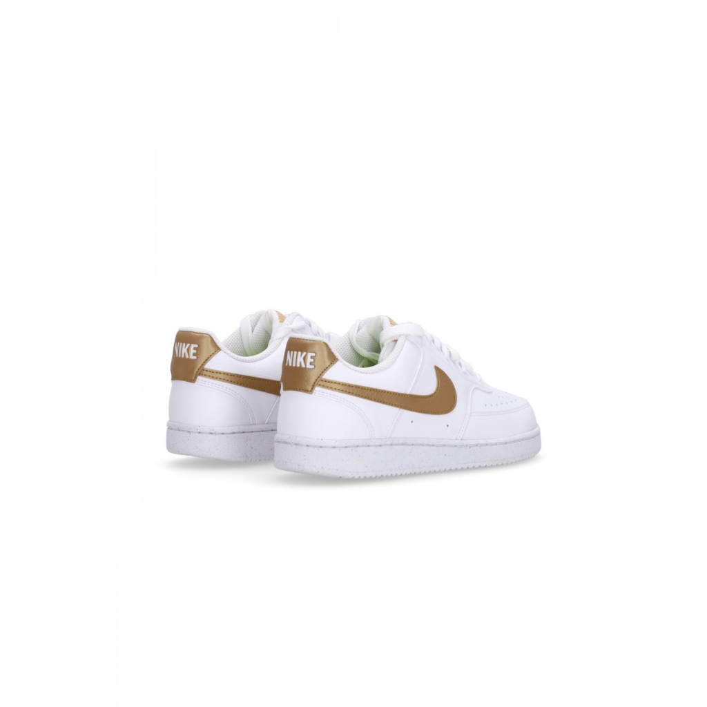 scarpa bassa donna w court vision low next nature WHITE/METALLIC GOLD/WHITE