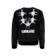 maglione uomo u logo crew sweater BLACK