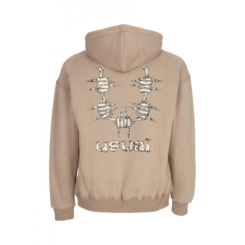 felpa cappuccio uomo bones hoodie SAND