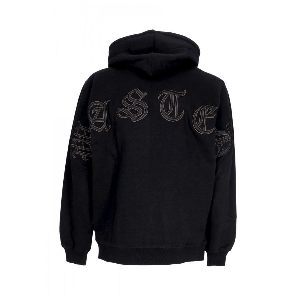 felpa cappuccio zip uomo kingdom curve zip hoodie BLACK