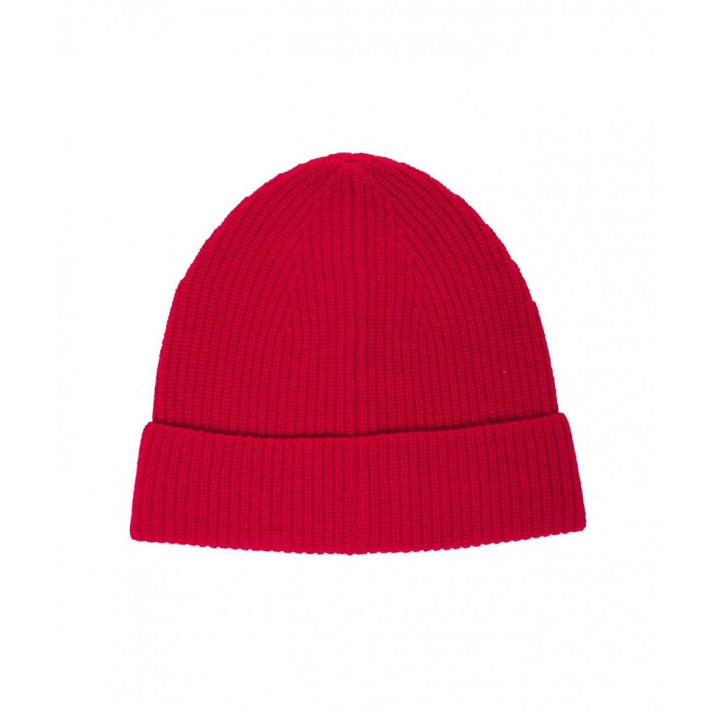 Cappello a maglia in lana rosso