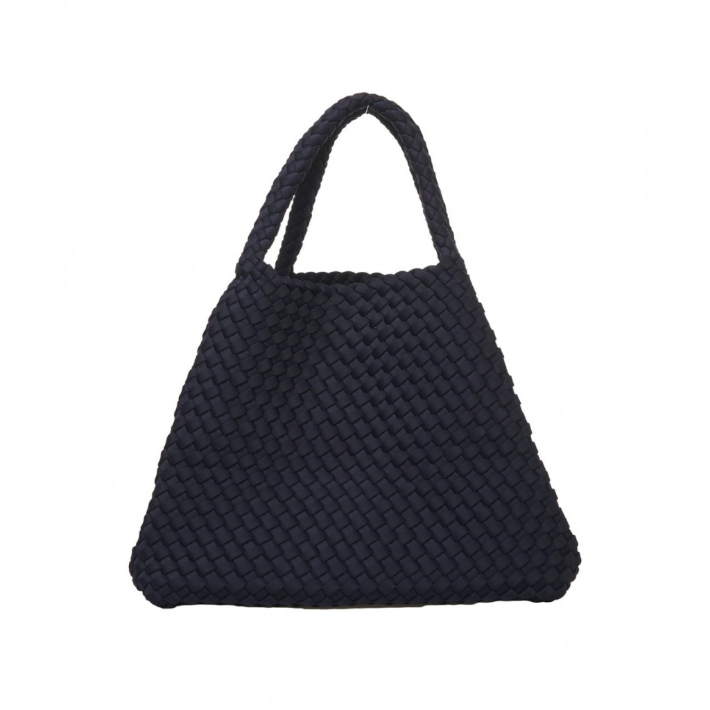 Handbag in neoprene Almost Midnight Medium blu scuro