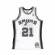 canotta basket uomo nba swingman jersey hardwood classics no 21 tim duncan 1998-99 saaspu home WHITE/WHITE