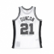 canotta basket uomo nba swingman jersey hardwood classics no 21 tim duncan 1998-99 saaspu home WHITE/WHITE