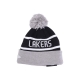 cappello pom pom uomo nba jake cuff beanie loslak BLACK