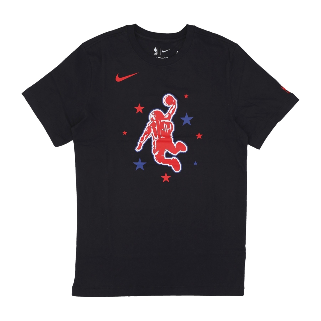 maglietta uomo nba city edition essential logo tee houroc BLACK