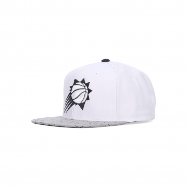 cappellino visiera piatta uomo nba cement top snapback phosun WHITE/SILVER