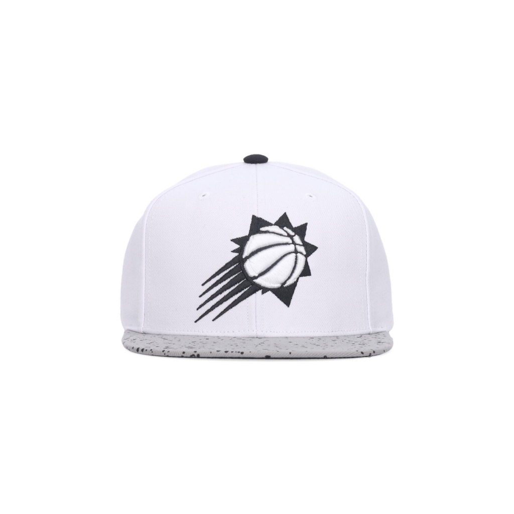 cappellino visiera piatta uomo nba cement top snapback phosun WHITE/SILVER