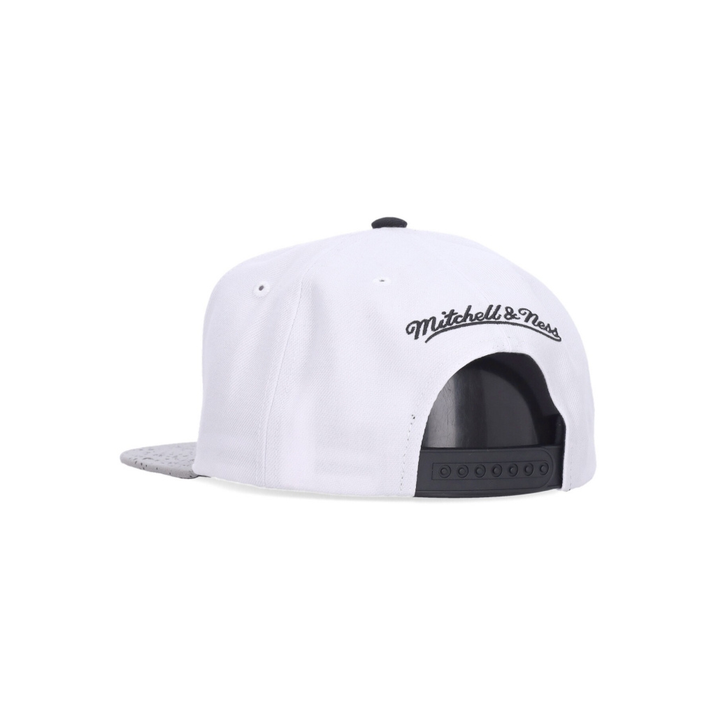 cappellino visiera piatta uomo nba cement top snapback phosun WHITE/SILVER