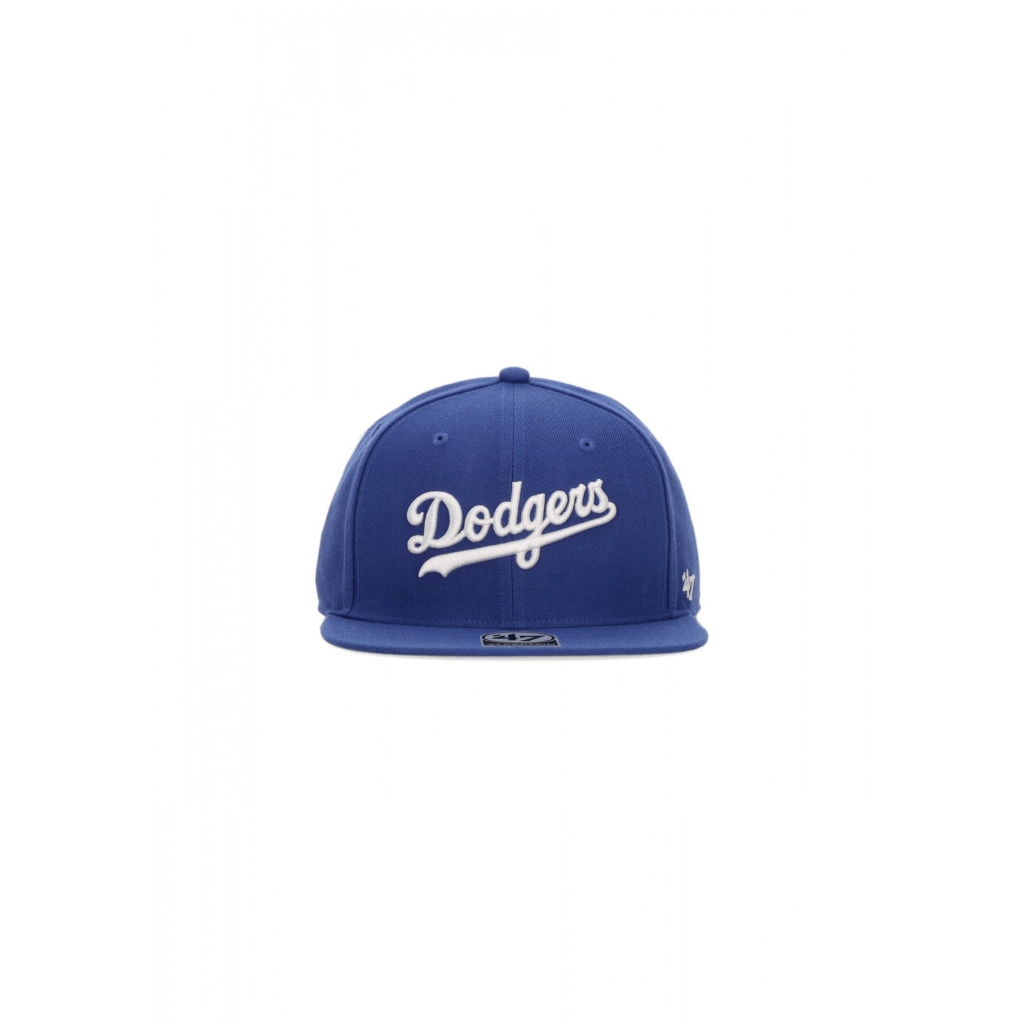 cappellino visiera piatta uomo mlb script under captain losdod ROYAL BLUE