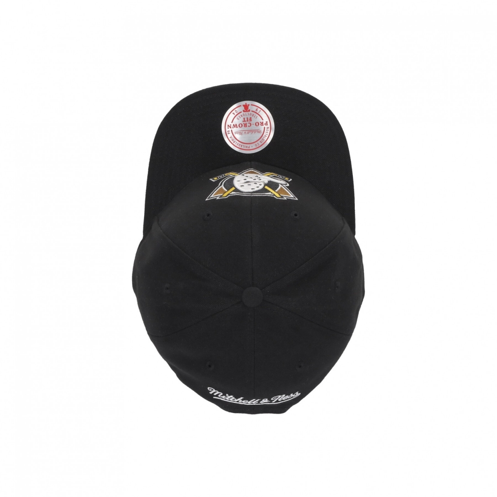 cappellino visiera curva uomo nhl team ground 20 pro snapback anaduc BLACK