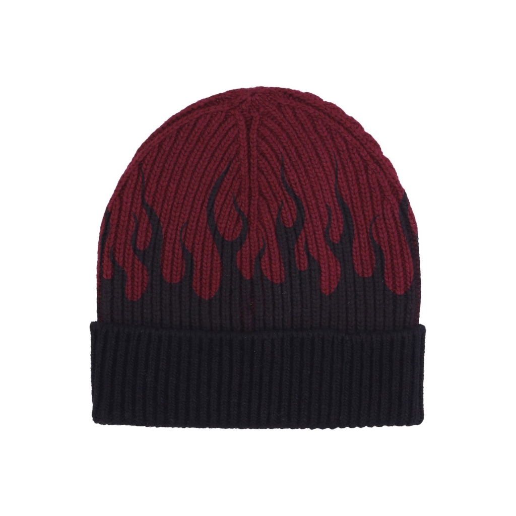 cappello uomo flames beanie GRAPE WINE/BLACK