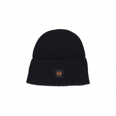 cappello uomo logo label beanie BLACK/ORANGE