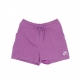 pantalone corto tuta felpato donna w sportswear air short fleece high rise VIOLET SHOCK/WHITE