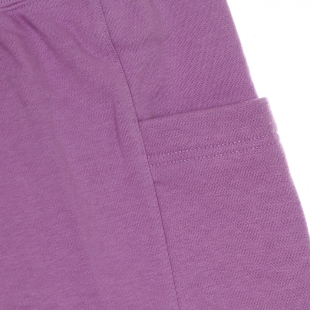 pantalone corto tuta felpato donna w sportswear air short fleece high rise VIOLET SHOCK/WHITE