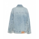 Giacca in denim oversize Oli azzurro