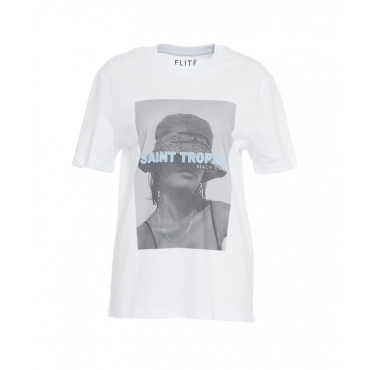 T-shirt Saint Tropez bianco