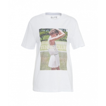 T-shirt Tennis bianco