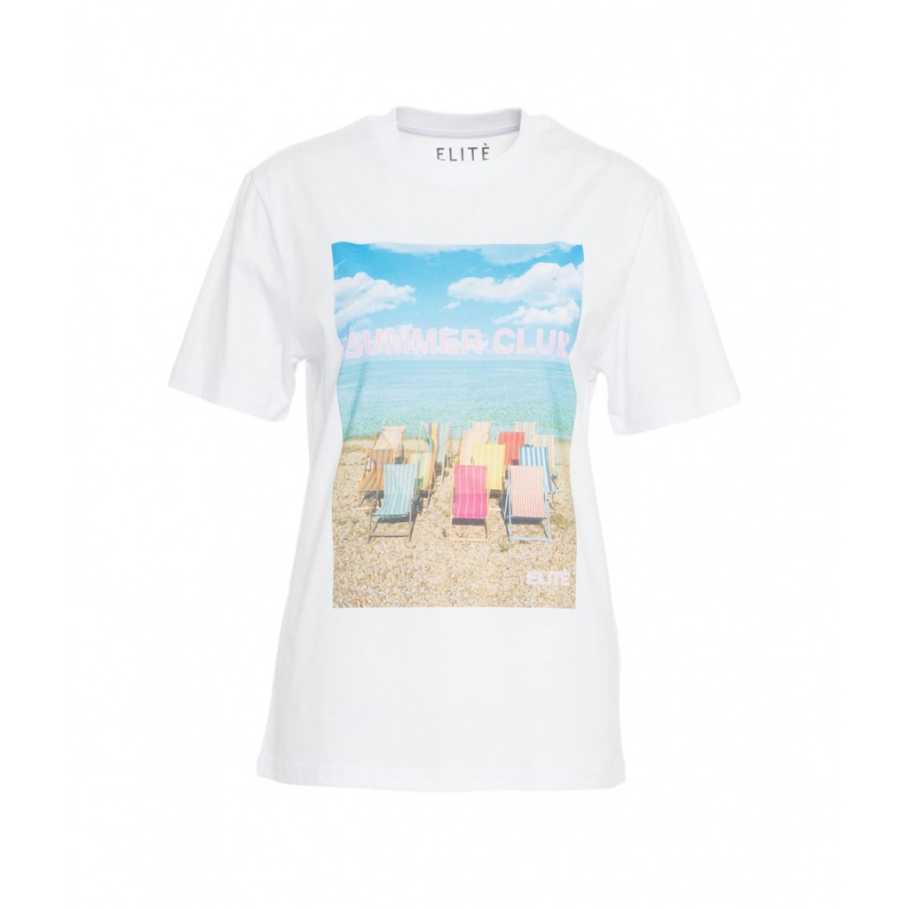 T-shirt Summer Club bianco