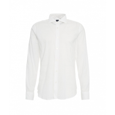 Camicia in cotone fine bianco