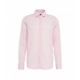 Camicia in cotone fine con motivo floreale rosa chiaro