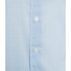 Camicia in cotone fine con motivo floreale azzurro