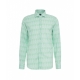 Camicia in cotone fine con motivo paisley verde