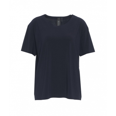 Boxy T-shirt blu scuro