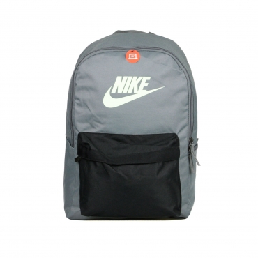 zaino uomo nike heritage backpack 20 SMOKE GREY/BLACK/LIME BLAST