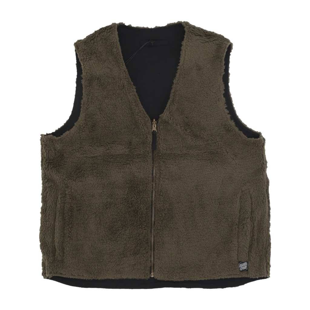 smanicato uomo hideout reversible vest BLACK/SEA KELP