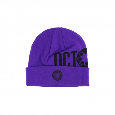 cappello uomo octopus logo beanie BLACK/PURPLE