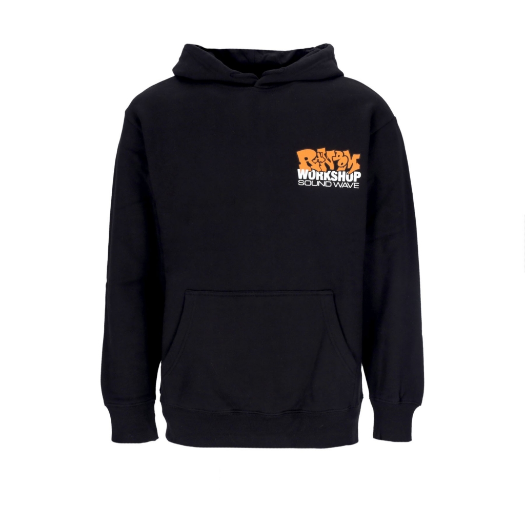 felpa cappuccio uomo soundwave hoodie BLACK