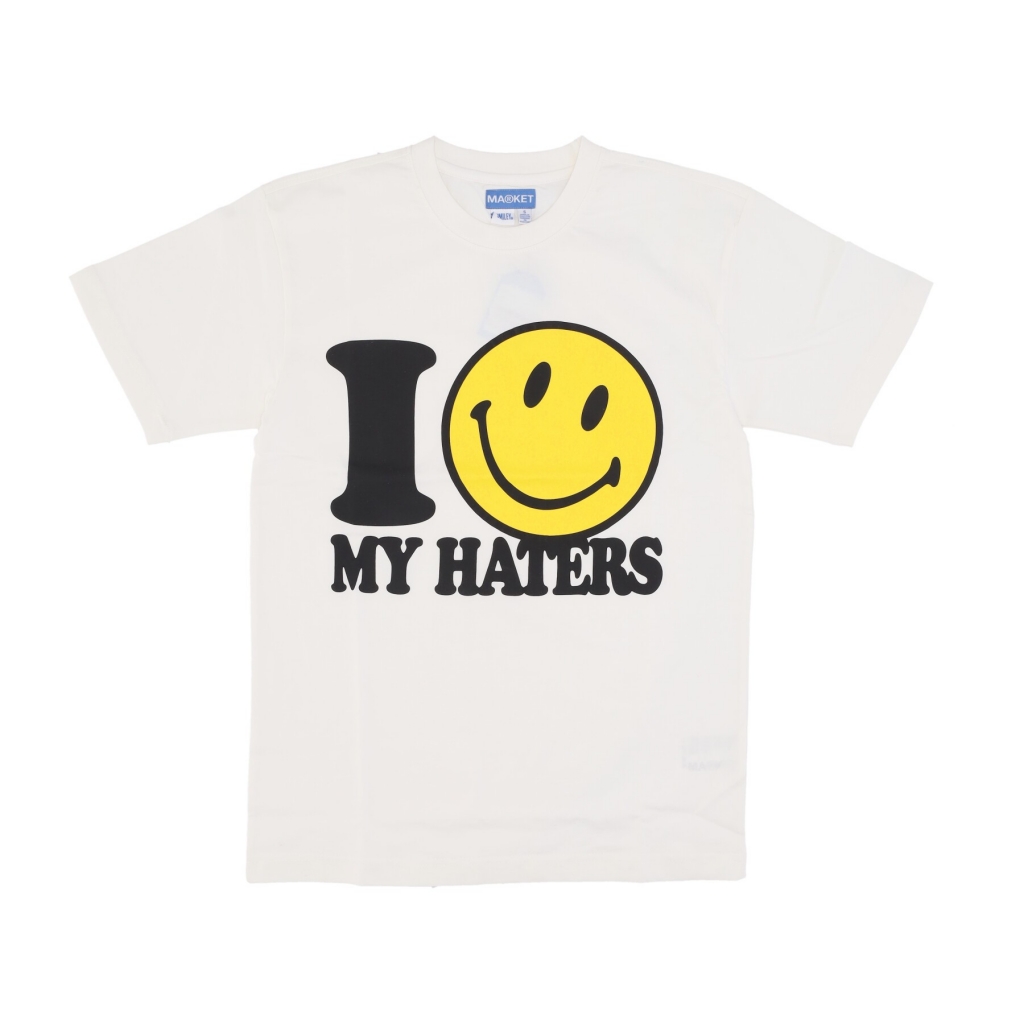 maglietta uomo smiley haters tee CREAM