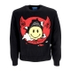 maglione leggero uomo smiley inner peace sweater BLACK