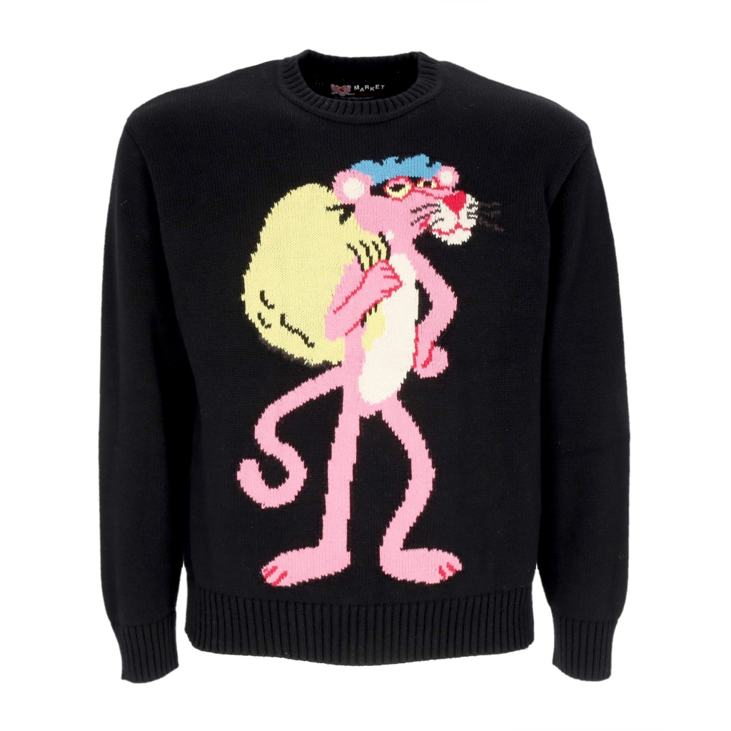 maglione uomo heist sweater x pink panther BLACK