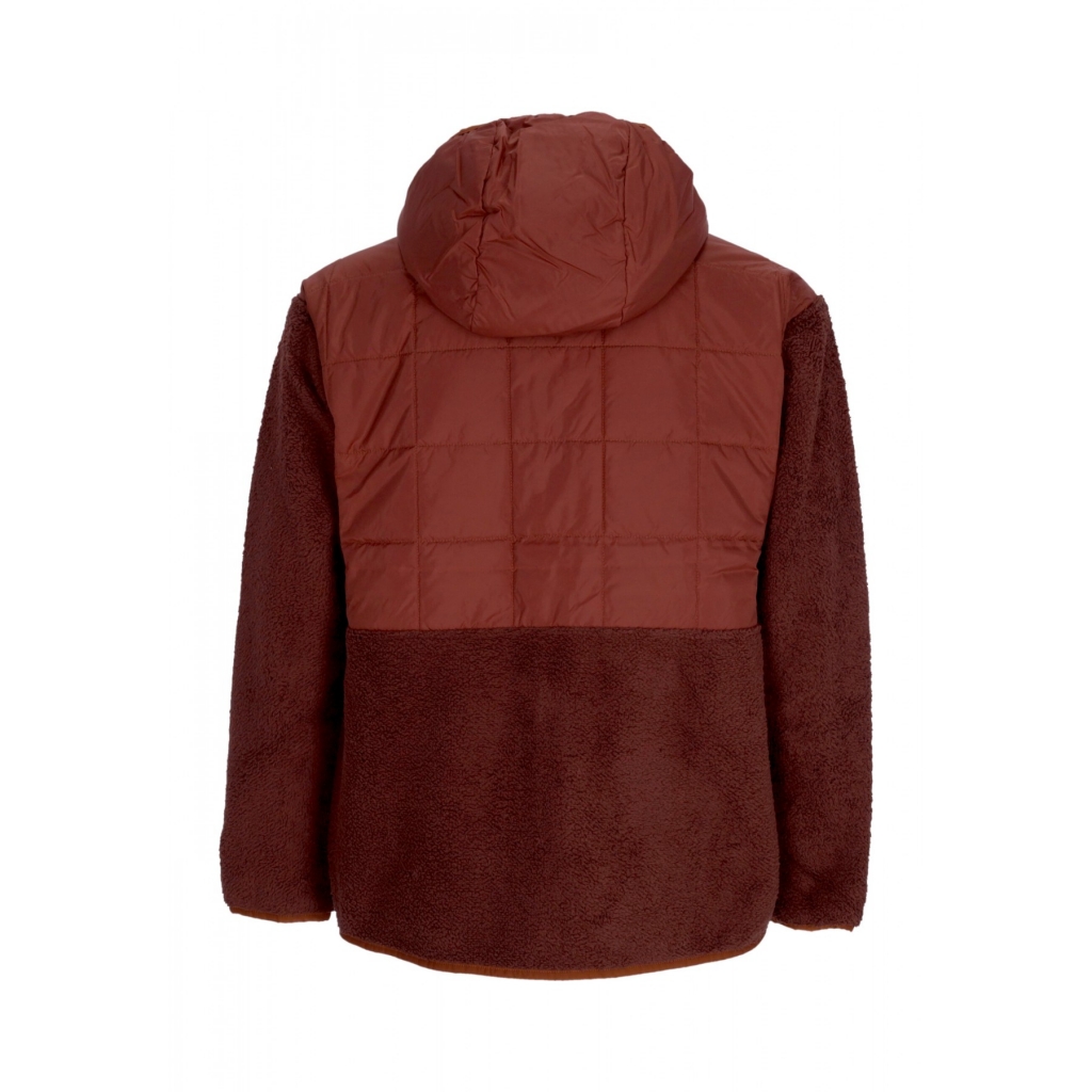 orsetto uomo trico hybrid hooded jacket RUSTY/CHESTNUT