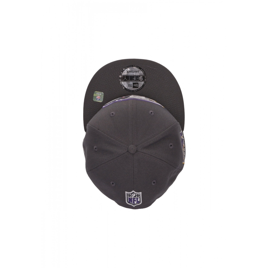 cappellino visiera piatta uomo nfl draft 24 950 balrav GRAPHITE