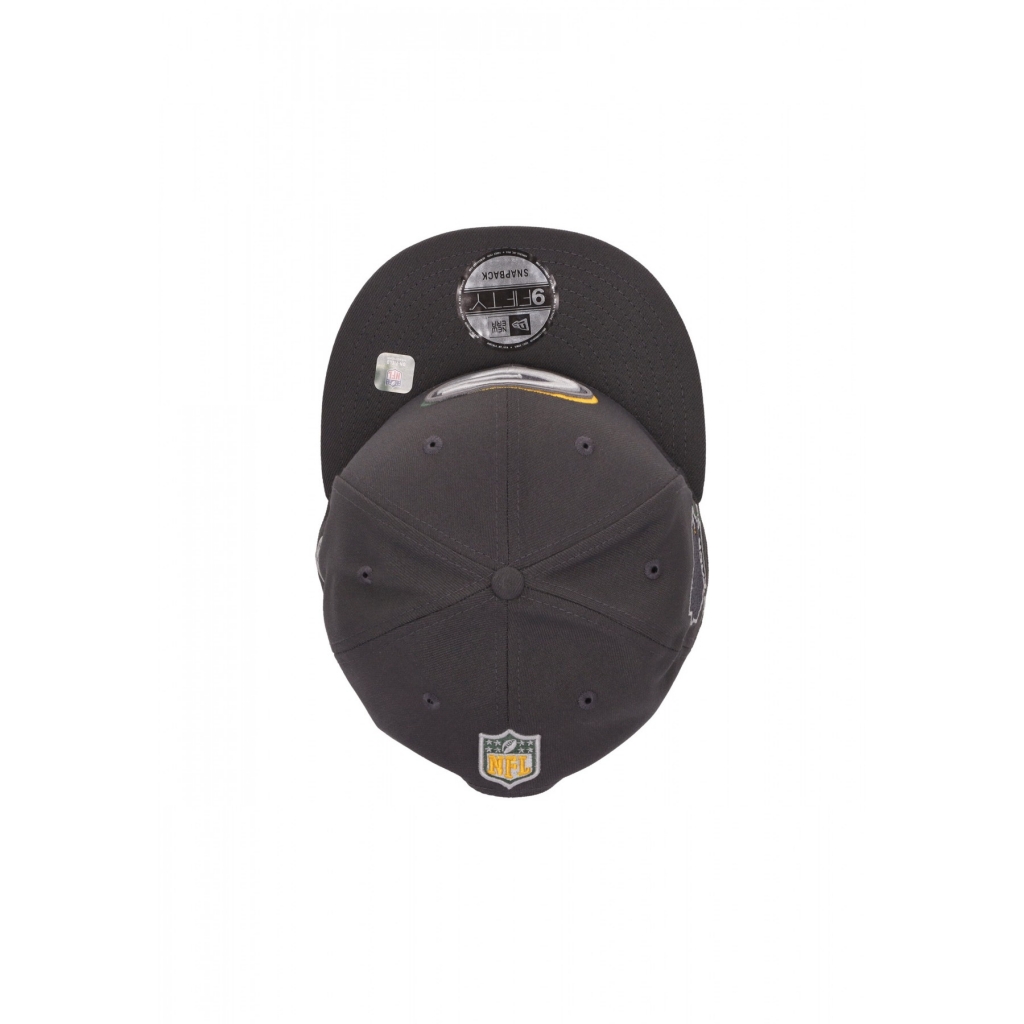 cappellino visiera piatta uomo nfl draft 24 950 grepac GRAPHITE