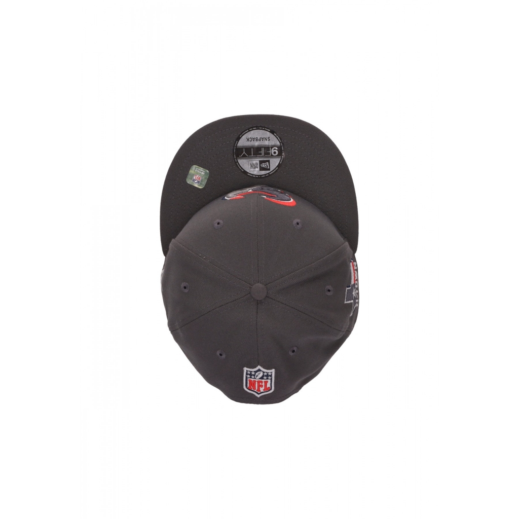 cappellino visiera piatta uomo nfl draft 24 950 houtex GRAPHITE