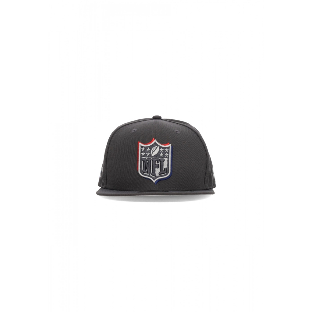 cappellino visiera piatta uomo nfl draft 24 950 logo GRAPHITE