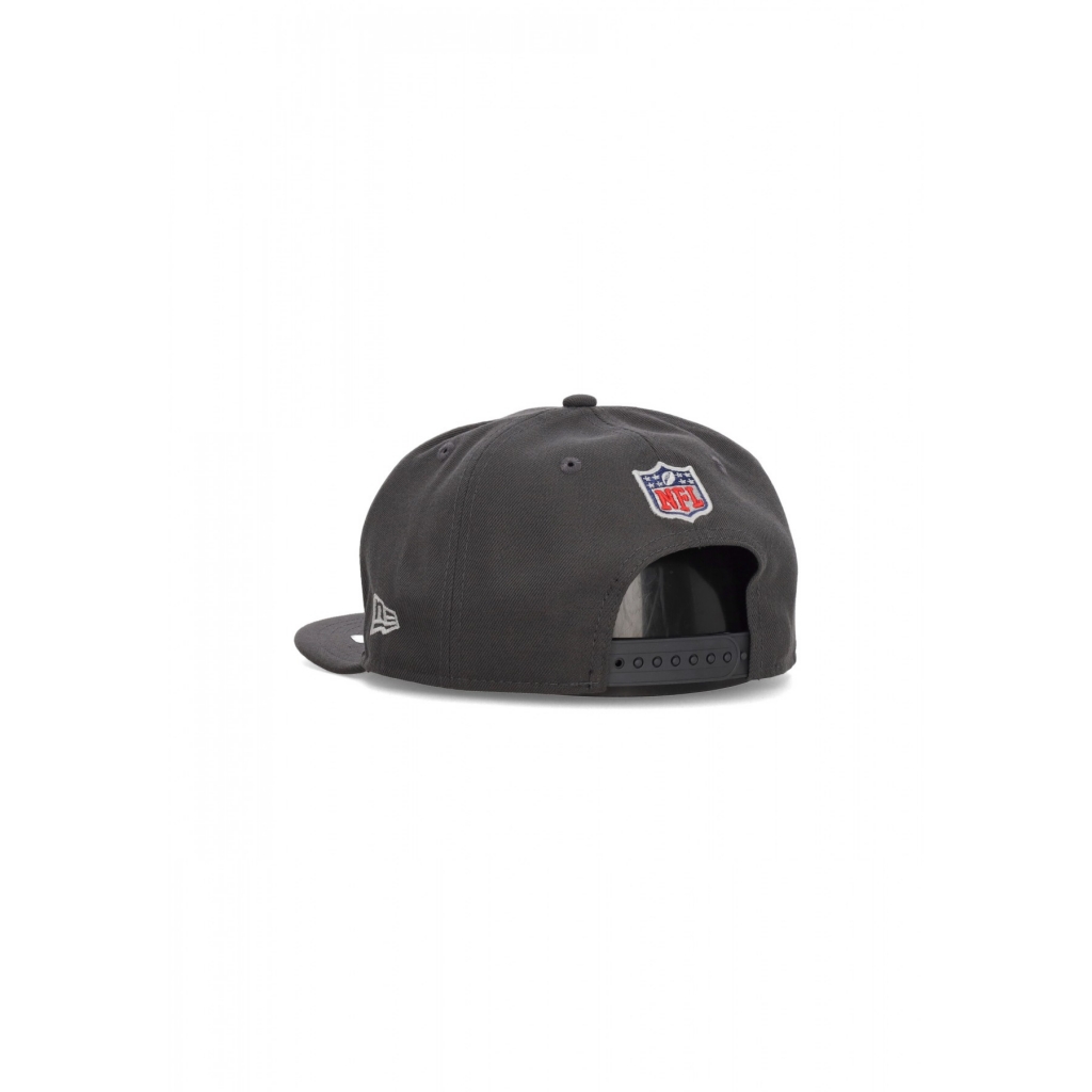 cappellino visiera piatta uomo nfl draft 24 950 logo GRAPHITE