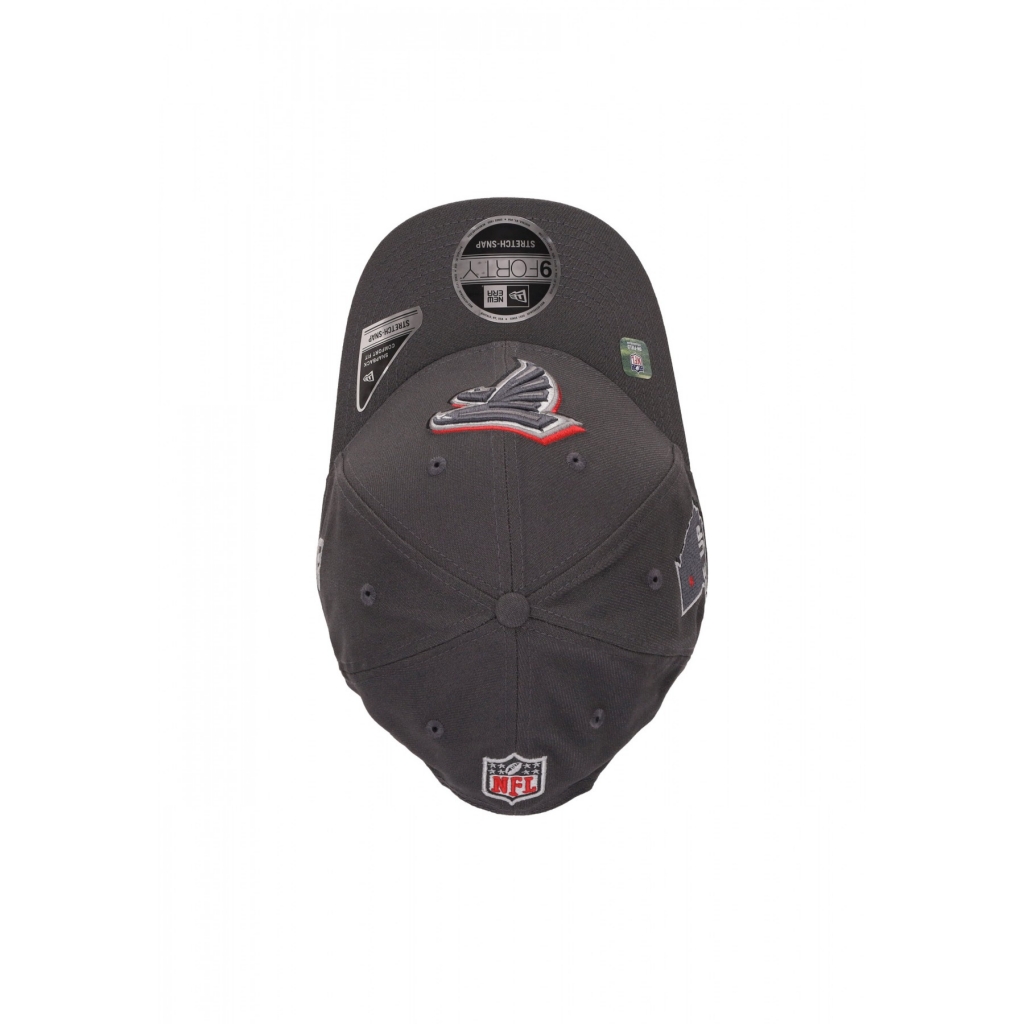 cappellino visiera curva uomo nfl draft 24 940 atlfal GRAPHITE