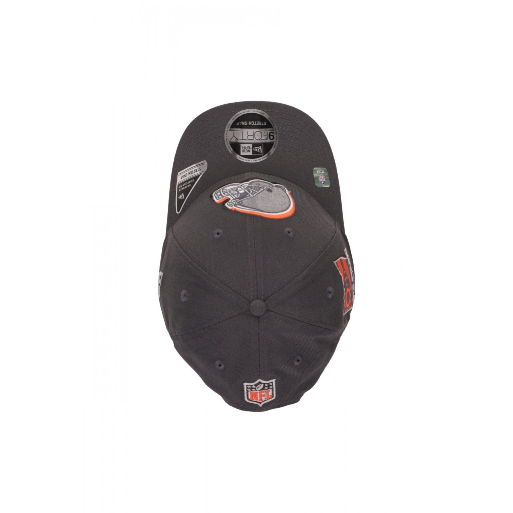 cappellino visiera curva uomo nfl draft 24 940 clebro GRAPHITE