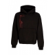 felpa cappuccio uomo miyamoto musashi outline hoodie BLACK