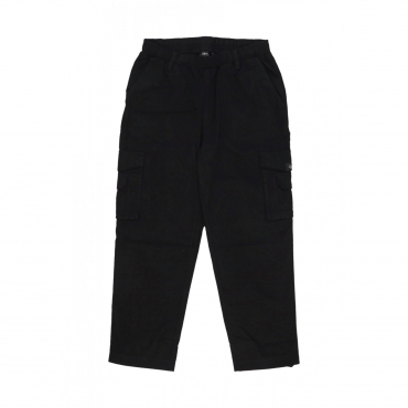 pantalone lungo uomo ripstop baggy cargo BLACK