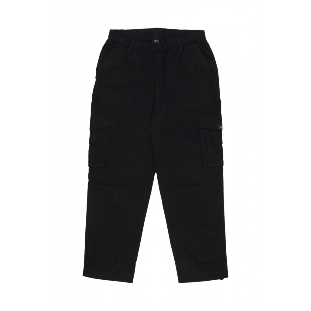 pantalone lungo uomo ripstop baggy cargo BLACK