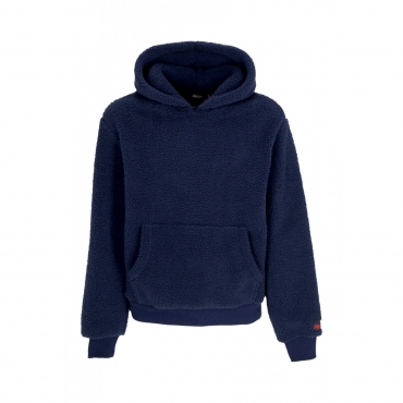 felpa cappuccio uomo sherpa hoodie NAVY