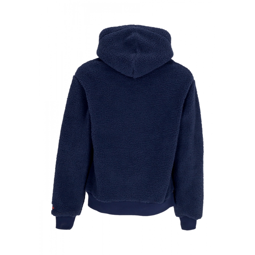 felpa cappuccio uomo sherpa hoodie NAVY