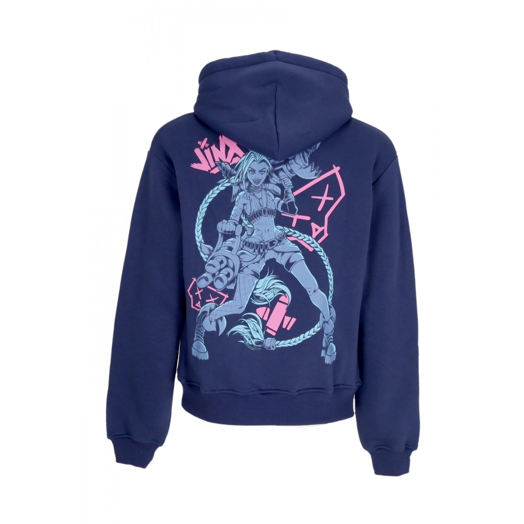 felpa cappuccio uomo jinx hoodie DEEP BLUE